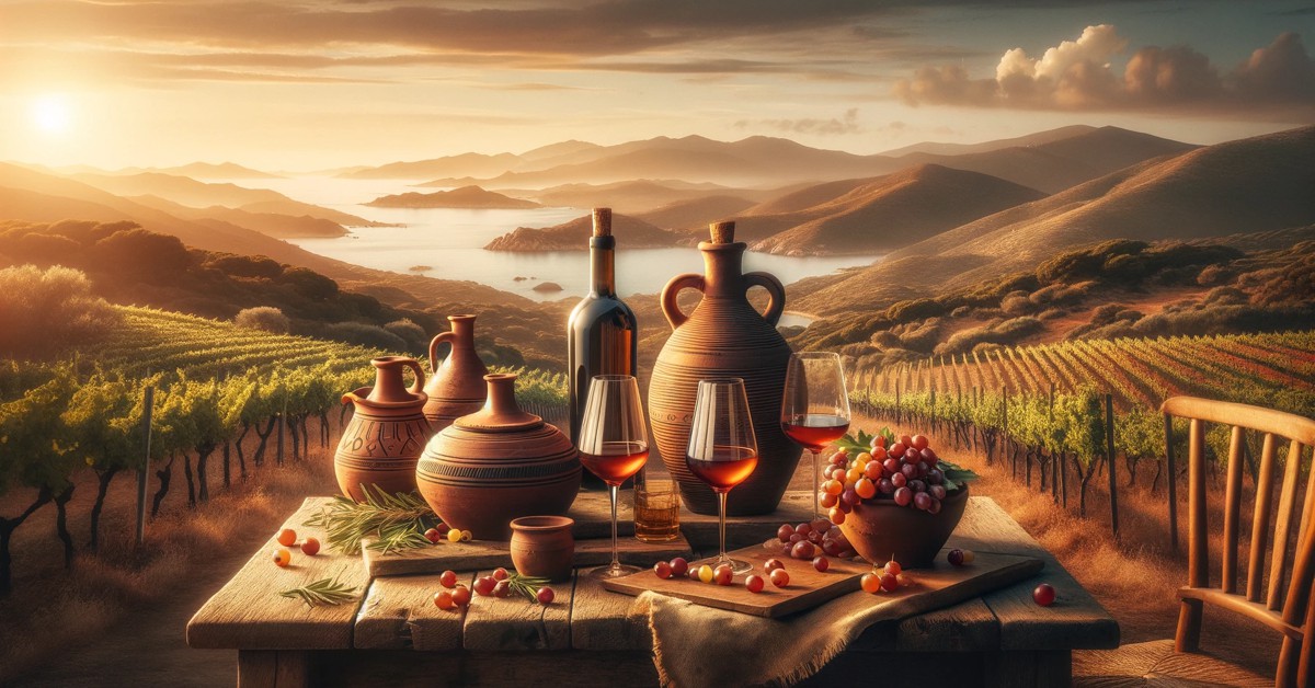 Vinhos ancestrais da Sardenha (Imagem gerada por IA)
