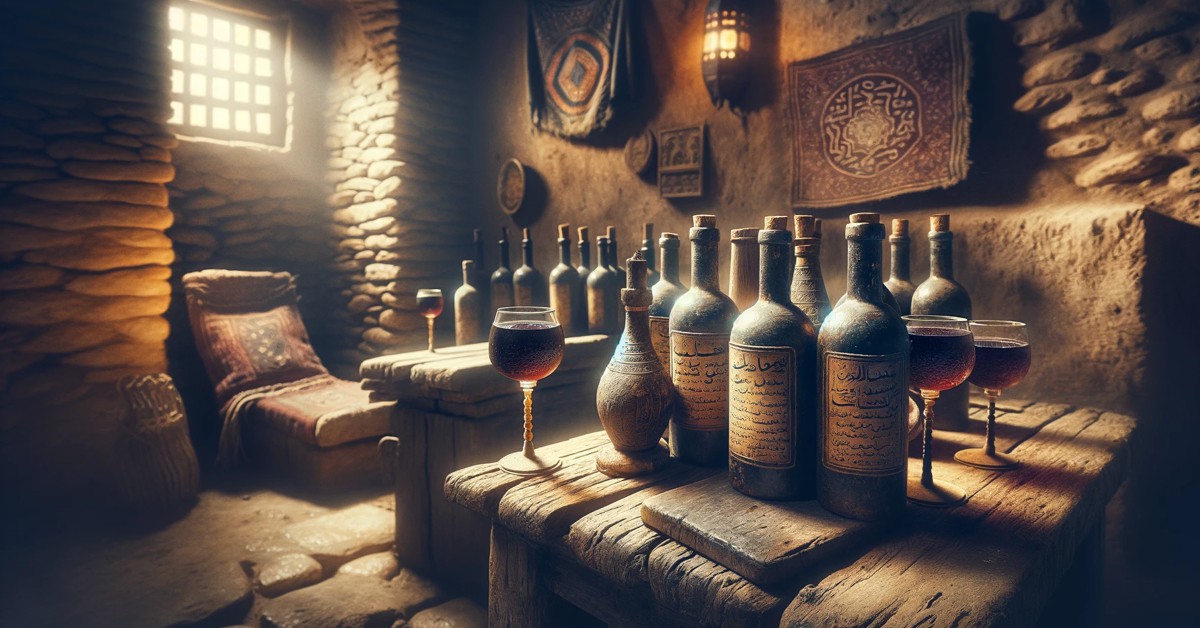 Vinhos ancestrais de Marrocos (Imagem gerada por IA)