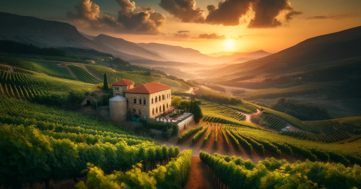 Explorando o Vale do Bekaa: Os Vinhos Raros do Líbano Revelados (Imagem gerada por IA)