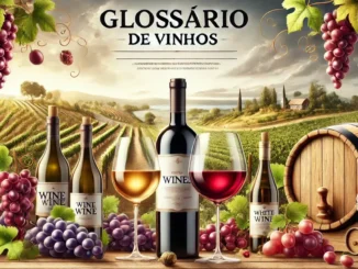 Banner do glossário sobre vinhos e elementos associados