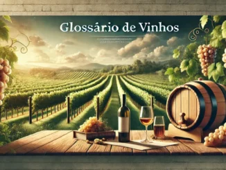 Vinhedo com uvas sob um céu brilhante