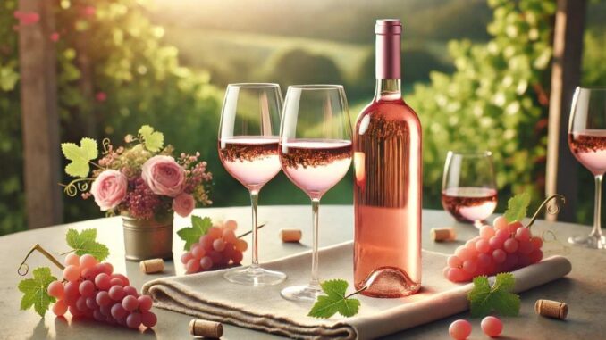Taças e garrafas de vinho (Imagem: IA)