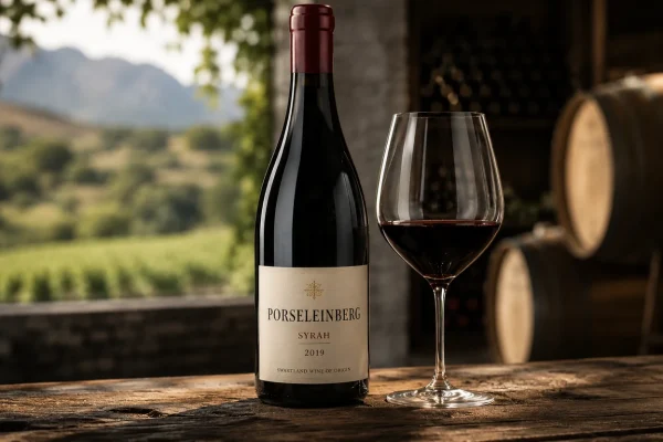 Porseleinberg Syrah 2019 garrafa original vinho tinto